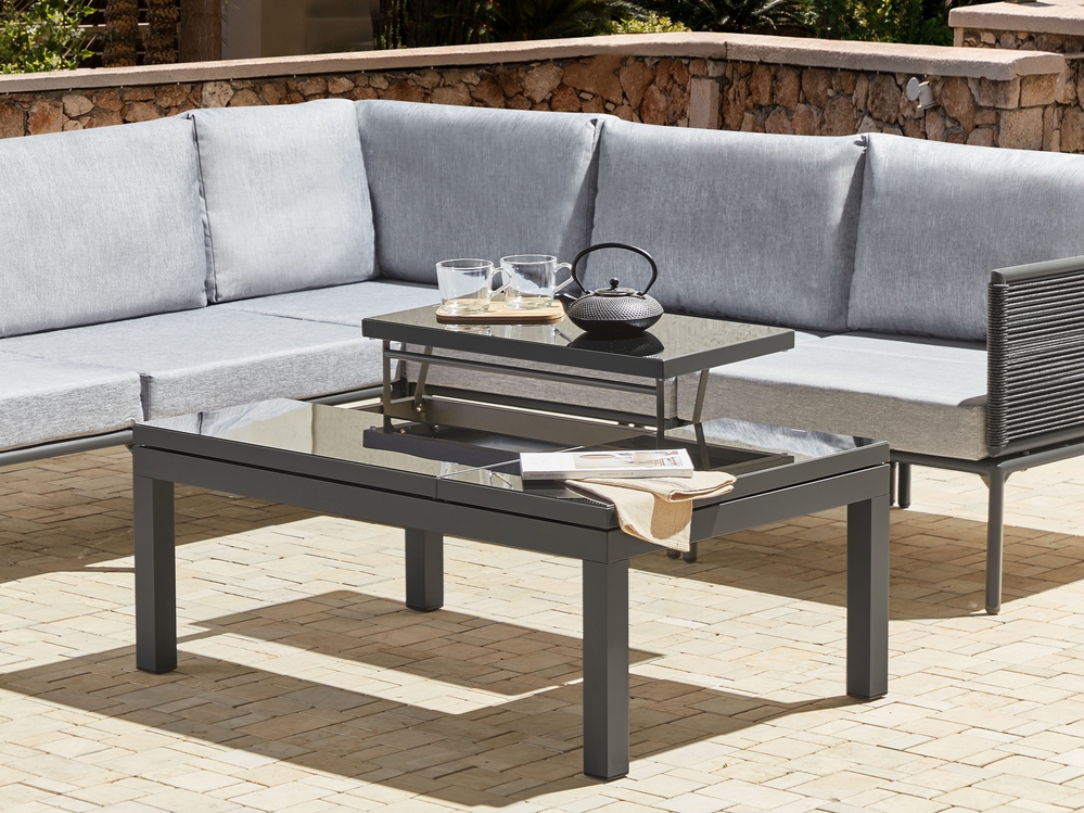 Garden metal corner sofa discount