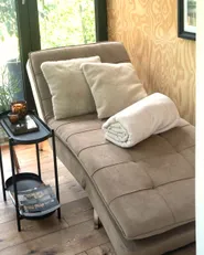 Chaise longue LOIRET Velours Marron clair_1172791