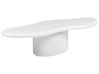 Dohányzóasztal CONZA 57 cm 120 cm Terrazzo hatású Fehér