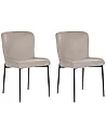 Conjunto de 2 sillas de comedor ADA Gris pardo