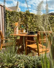 Set of 2 Garden Chairs AGELLO Acacia Wood Brown_942719