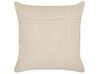 Cuscino cotone beige 45 x 45 cm IXORA_843398