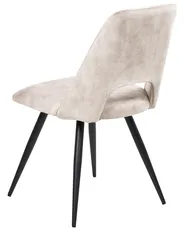 Set of 2 Dining Chairs HALLETT Velvet Light Beige_1041298