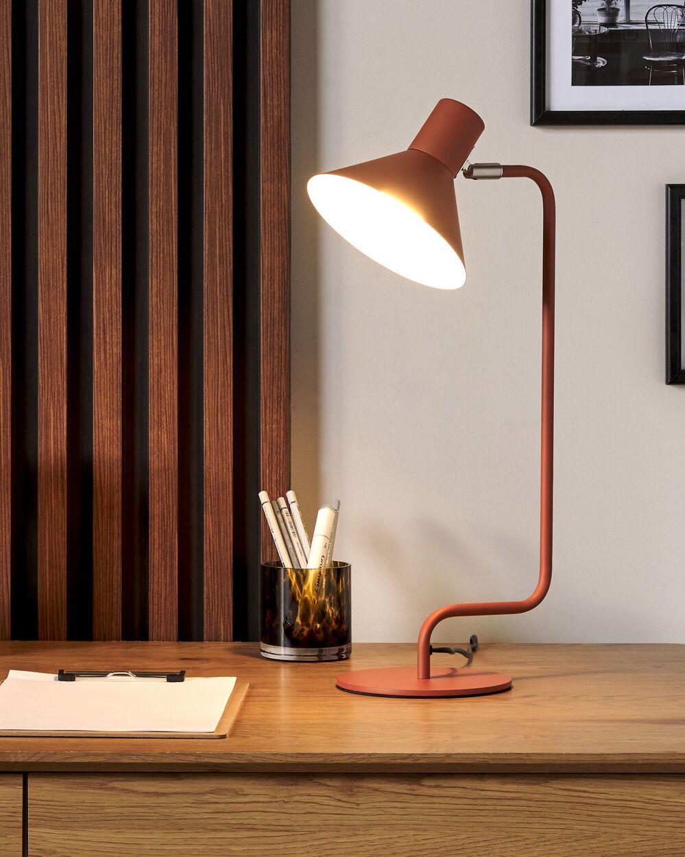 Lampa biurkowa RIMAVA Regulowana Metal Pomarańczowy