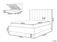 Ottoman Bed SEZANNE Boucle Off-White 160 x 200 cm (EU King Size)_939770