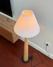 Floor Lamp ALIGIDE Wood Natural_1046107