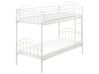 Bunk Bed Metal CHARTRES 90 x 200 cm (EU Single) White