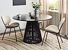 Dining Table MESILLA Black 120 cm 120 cm Acacia Wood