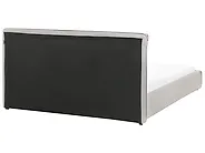 Bett mit Lattenrost Stoff BAJONNA 160 x 200 cm Hellgrau_1007184