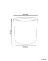 Plant Pot ⌀ 31 cm Golden Brown VOULA_874256