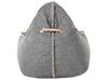 Pouf poire gris LINEN DROP_798915