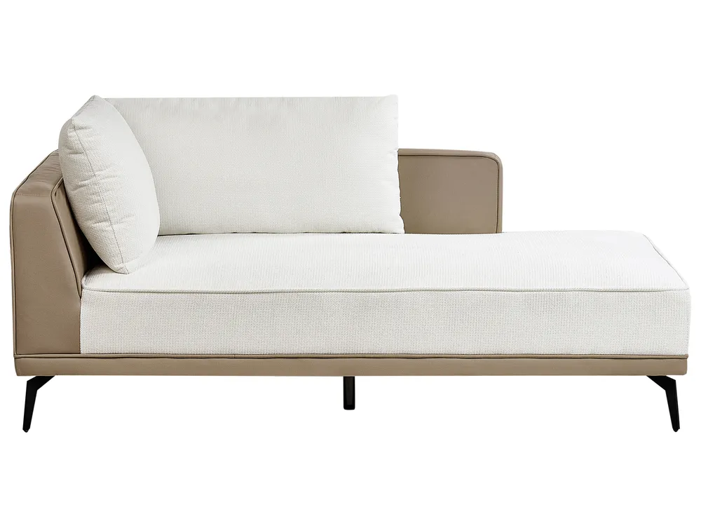 Corner Sofa 3 Seater MYKEN Fabric Off-White Left Hand_939611