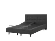 Adjustable Bed Fabric DUKE 160 x 200 cm (EU King Size) Dark Grey_797994