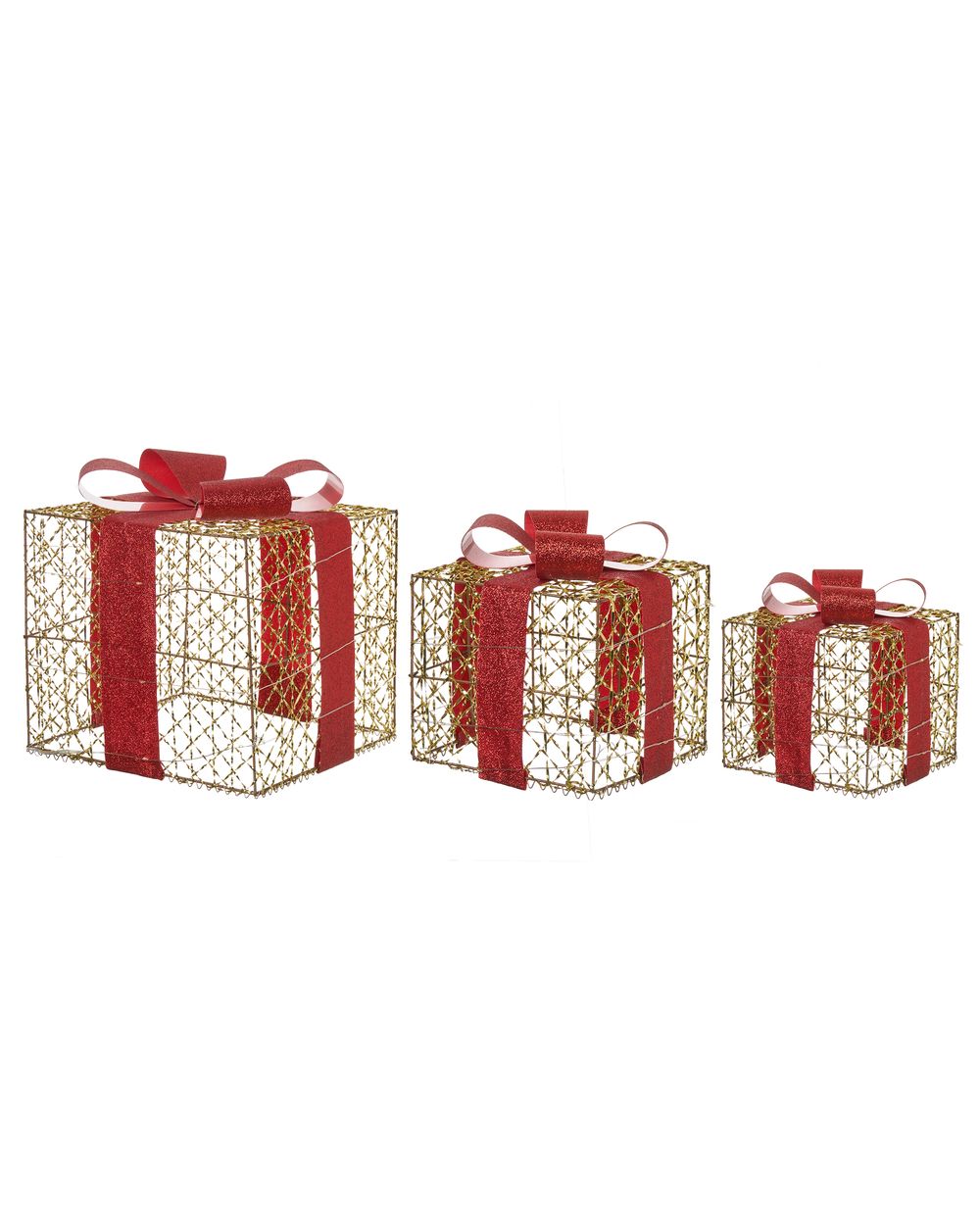 LED LYSEREN 20/25/30 cm Regali di Natale Oro