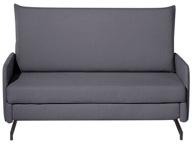 Sofá-cama de 2 lugares em tecido cinzento BELFAST