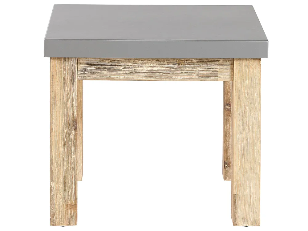 Garden Dining Set with Benches and Stools 8 Seater OSTUNI Concrete Grey_804635