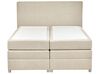 Letto boxspring tessuto beige 160 x 200 cm MINISTER_873587