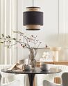 Rattan Pendant Lamp Black and Natural BOERI_836974