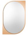 Metal Wall Mirror 65 x 90 cm Gold HIREL_756010