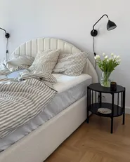 Ottoman Bed CHADENET Boucle Off-White 180 x 200 cm (EU Super King)_983762