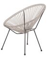 PE Rattan Accent Chair Light Grey ACAPULCO II_811595