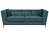 Bankenset fluweel blauw/groen GAULA_720541