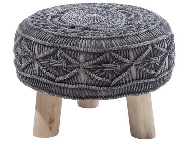 Knitted Stool Graphite Grey MUNDRA