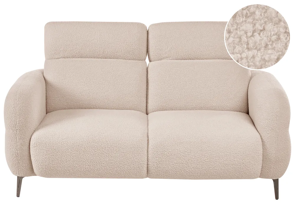 Sofa dla 2 osób ARTUNA Boucle Beżowy