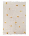 Kids Rug DARDERE Yellow 140 x 200 cm Cotton