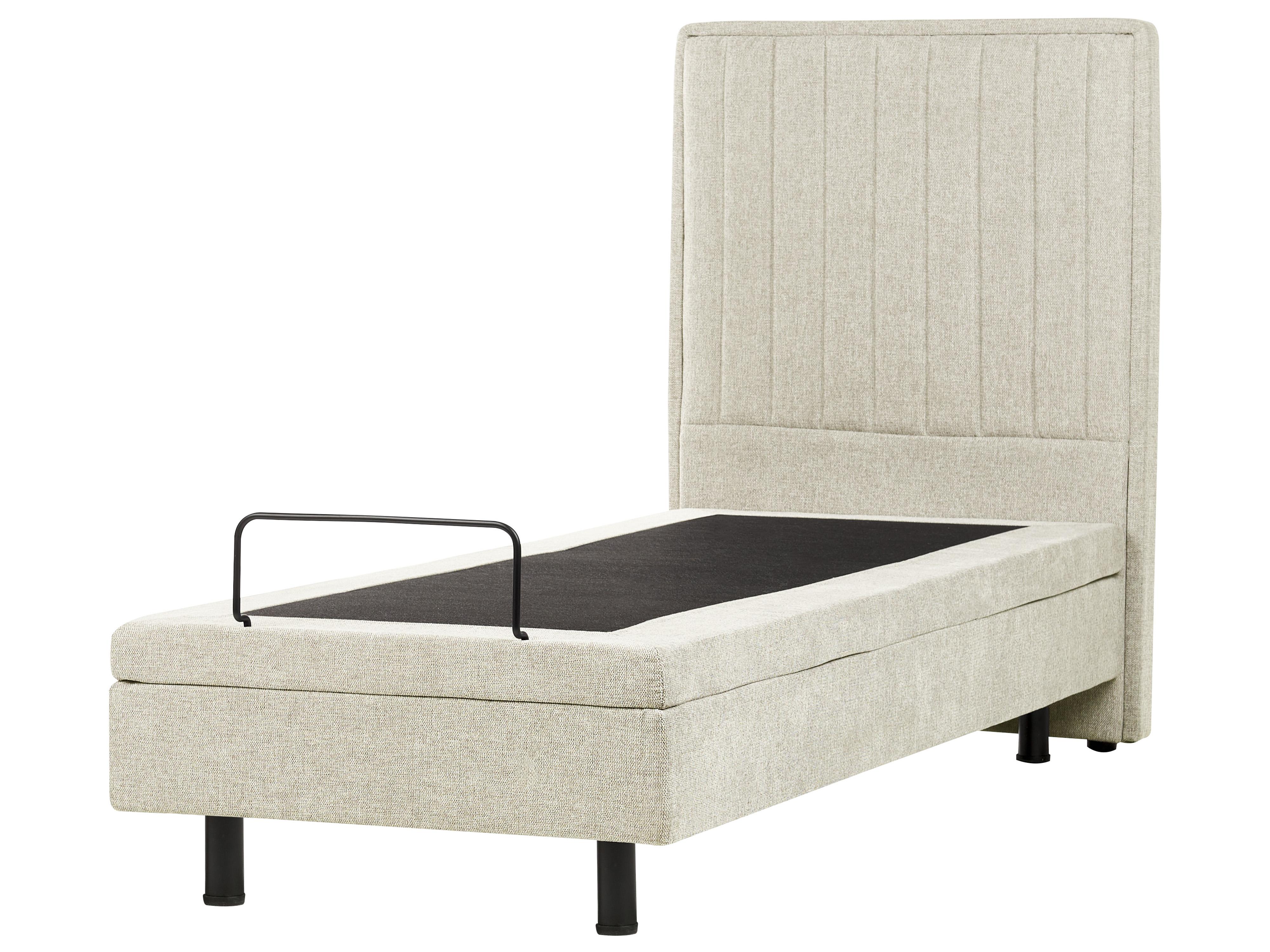 Bett verstellbar Stoff DUKE II 80 x 200 cm Beige_988330