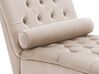 Chaise longue in velluto color beige MURET_750622