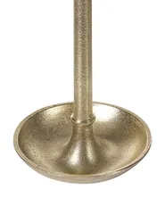 Zestaw 3 świeczników LIWUNG 27/33/38 cm Metal Złoty_849148