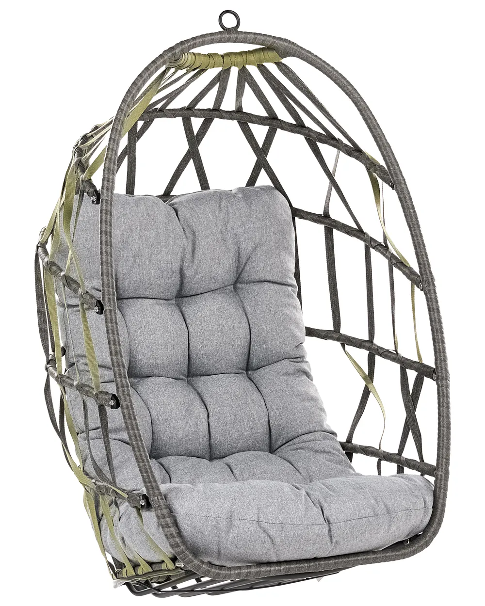 Hanging Chair with Stand GODRANO Metal Grey_1146529