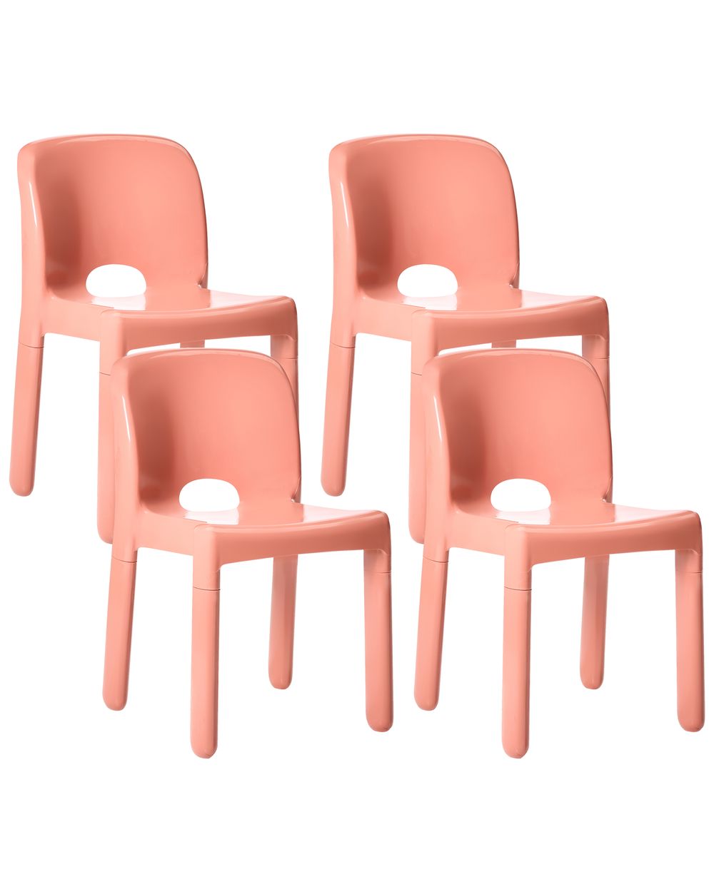 Set di 4 sedie da giardino BETIM Corallo