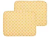 Set of 2 Garden Chair Cushions FIJI 29 x 38 cm Yellow
