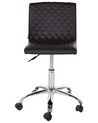 Faux Leather Desk Chair Black ORLANDO_932465