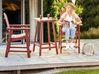 Garden Bistro Set Red ADIRONDACK_938581