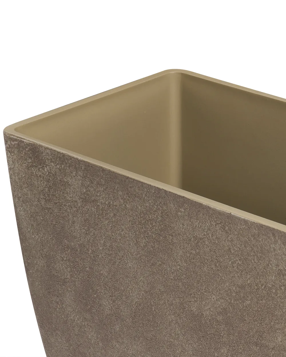 Set of 2 Plant Pots SILENEV 59 cm Brown_1123688