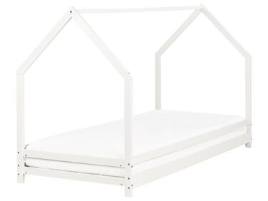 Drevená detská posteľ 90 x 200 cm biela APPY