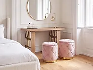 Lot de 2 poufs avec rangement PUEBLO Velours Taupe_881662