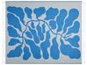 Coperta acrilico blu e bianco 130 x 170 cm KIHUN_834739