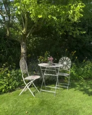 Set di 2 sedie da giardino SCAFA Metallo Bianco_978524