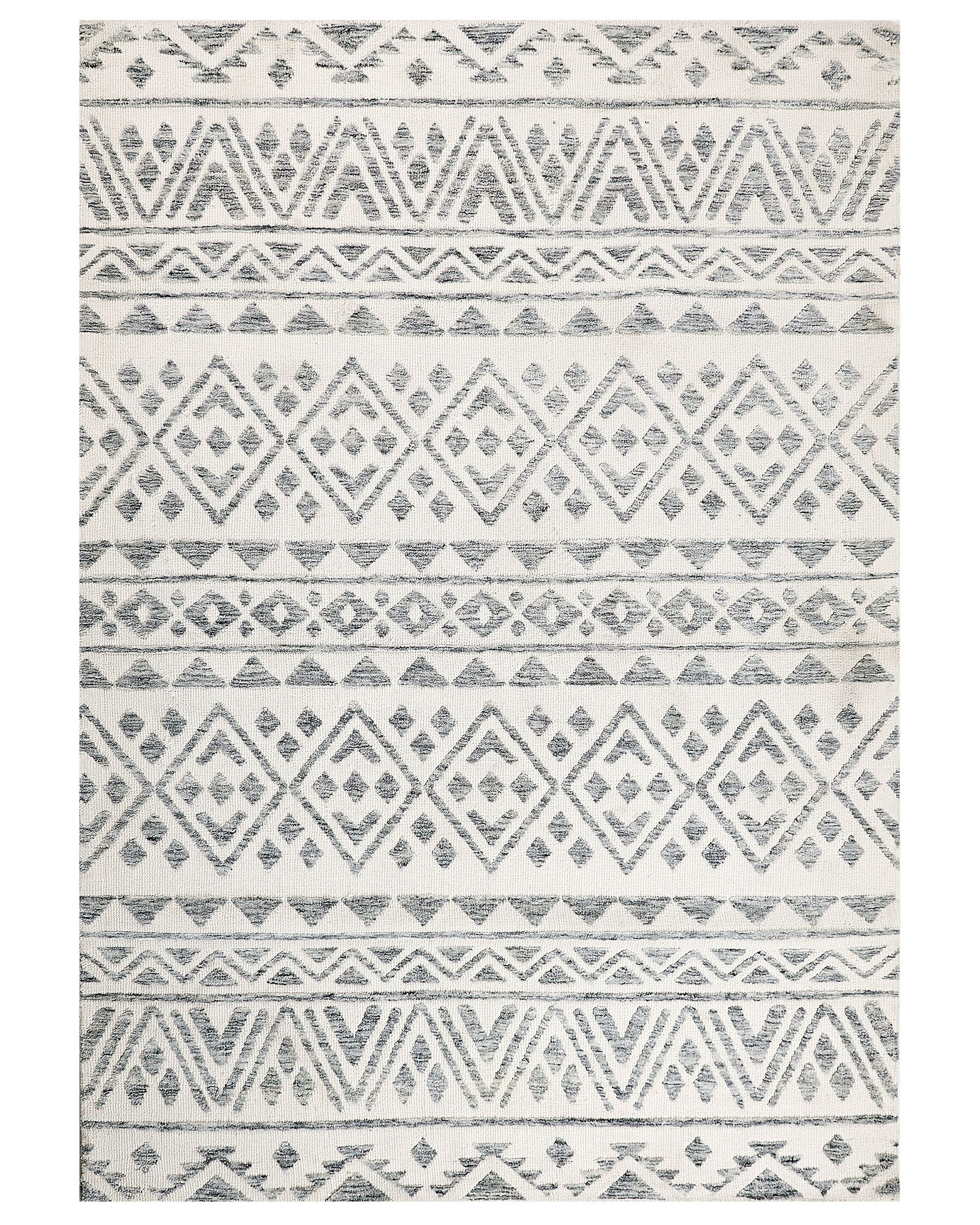 Vloerkleed polyester beige/grijs 160 x 230 cm ASPANI_885726