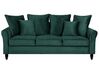 Sofa 3-osobowa welurowa szmaragdowa BORNHOLM_748498