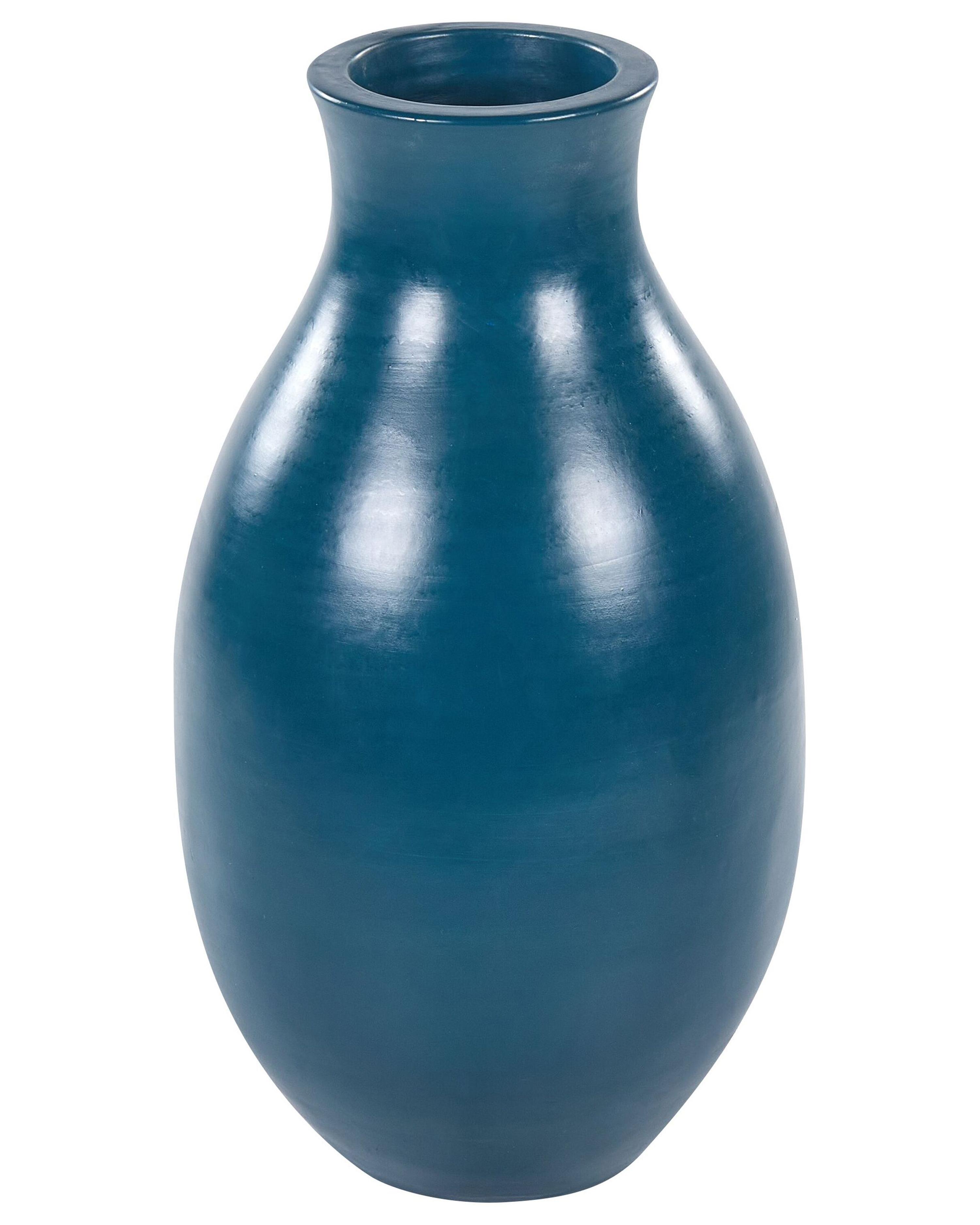 Terakotová dekorativní váza 48 cm modrá STAGIRA