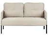 Sofa 2 Seater LAHTI Fabric Light Beige