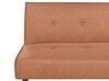Fabric Sofa Bed Golden Brown VISBY_919136