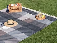 Picknickdecke LUNDA 200 x 200 cm Grau_1178962