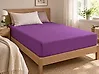 Fitted Sheet JANBU 140 x 200 cm Cotton Purple