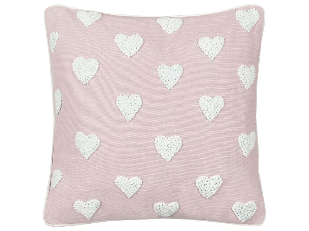 Pink heart cushion hot sale